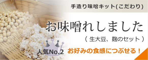 手づくり味噌キット(こだわり)